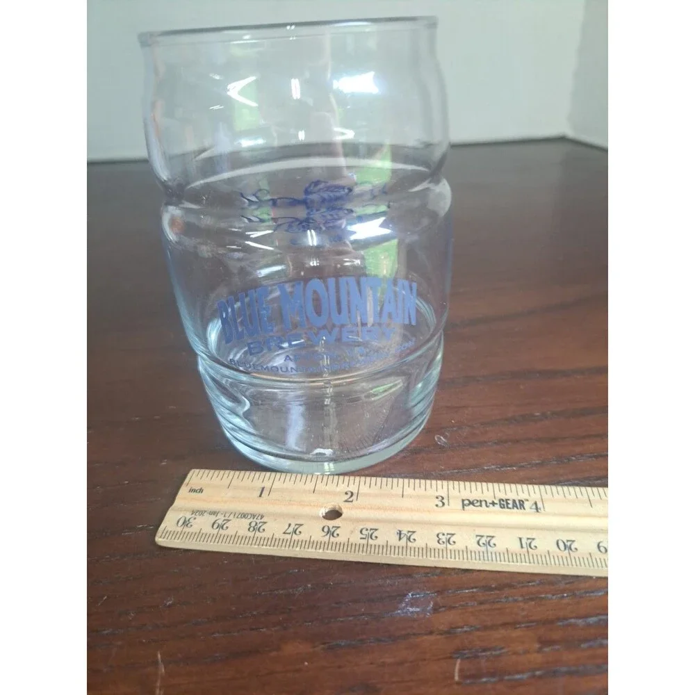 Blue Mountain Brewery Afton VA Barrell Shape Beer Glass